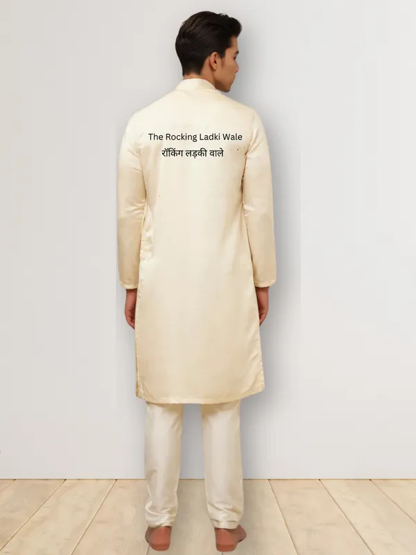 Men_Printed_Beige_Kurta