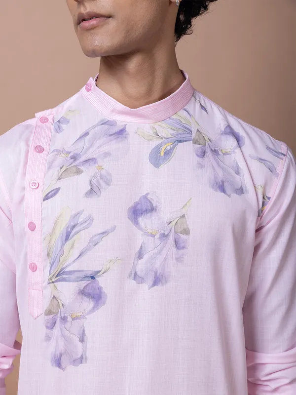 Men_Printed_Pink_Kurta