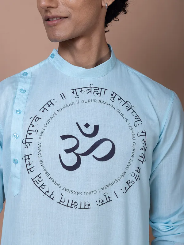 Men_Printed_Sky_Kurta