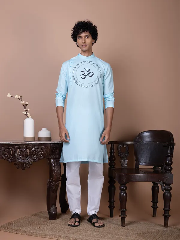 Men_Printed_Sky_Kurta