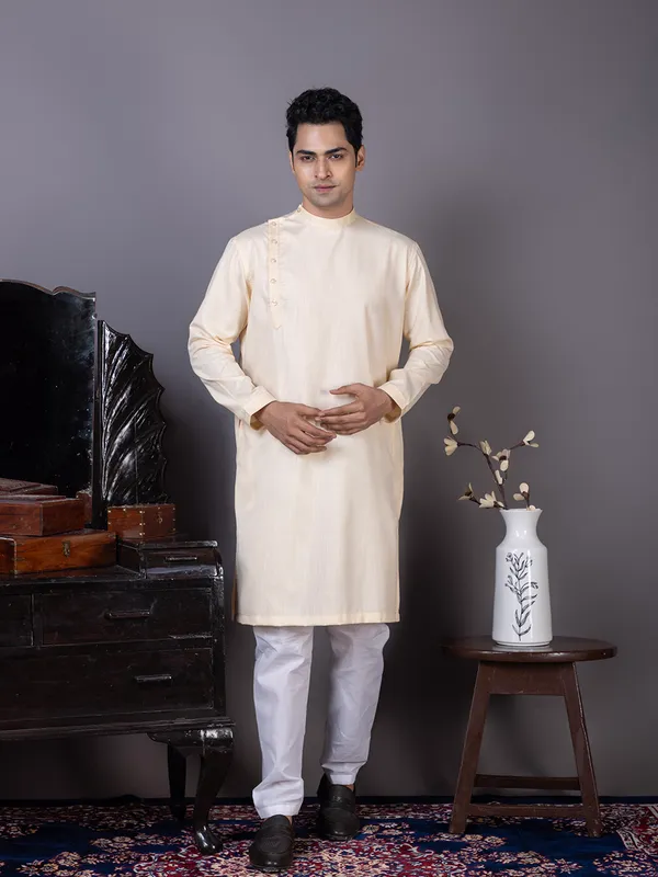 Men_Beige_Kurta
