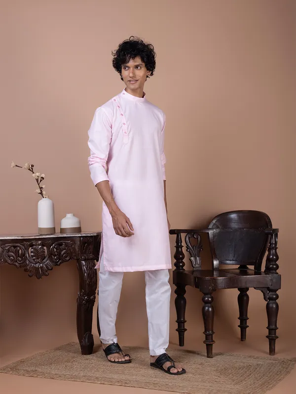 Men_Silk_Pink_Kurta