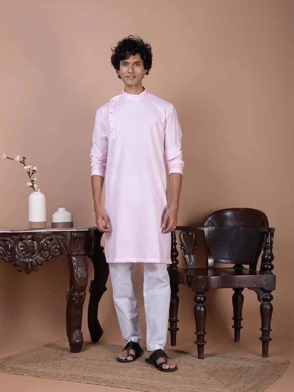 Men_Silk_Pink_Kurta
