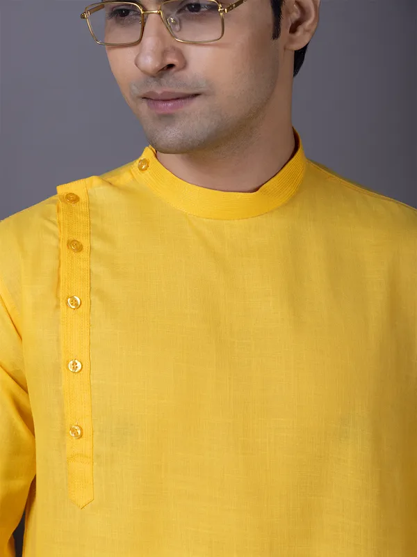 Men_Yellow_Kurta