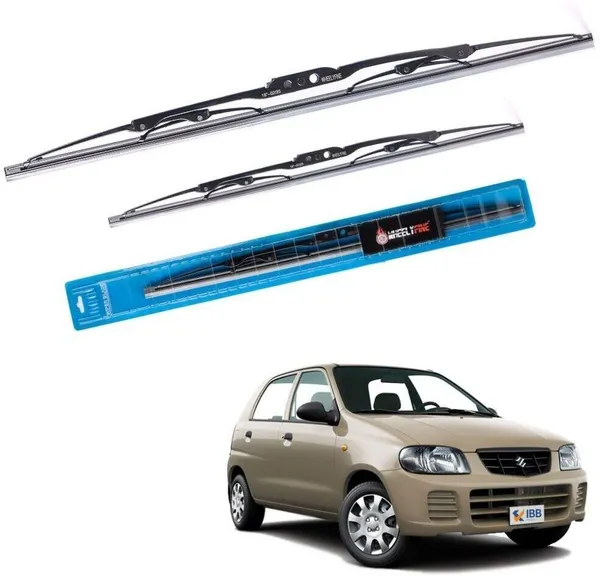 Wheelyfine_Metal_Wiper_Blade_Windshield_Wiper_(Driver_Side_or_Passenger_Side)_Maruti_Alto_(2000_Onwards)_Dr_18"/Pa_16"