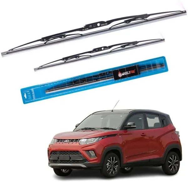Wheelyfine_Metal_Wiper_Blade_Windshield_Wiper_(Passenger_And_Driver_Side_Wipers,_Pack_of:_2)_Mahindra_Kuv_100_(2016_Onwards)_Dr_20"/Pa_18"