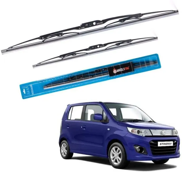 Wheelyfine_Metal_Wiper_Blade_Windshield_Wiper_(Passenger_And_Driver_Side_Wipers,_Pack_of:_2)_(Maruti_Stingray_(2008-2017)_Dr_18"/Pa_16")