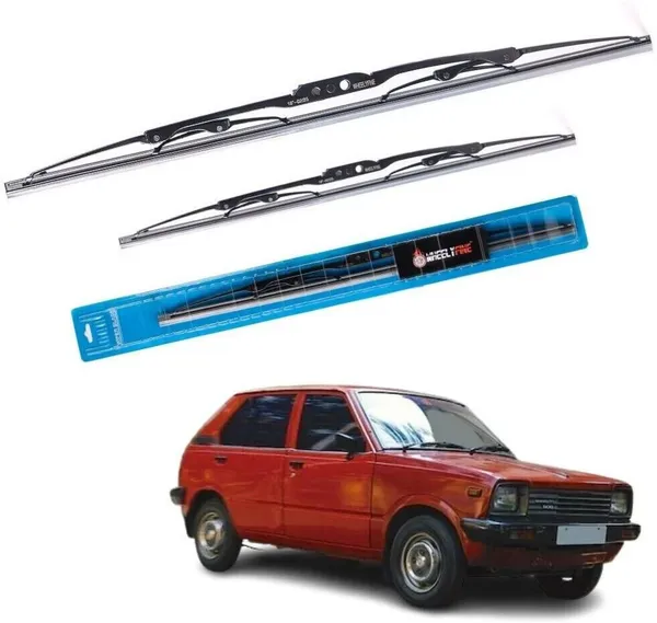Wheelyfine_Metal_Wiper_Blade_Windshield_Wiper_(Passenger_And_Driver_Side_Wipers,_Pack_of:_2)_Maruti_800_(1983_Onwards)_Dr_17"/Pa_17"