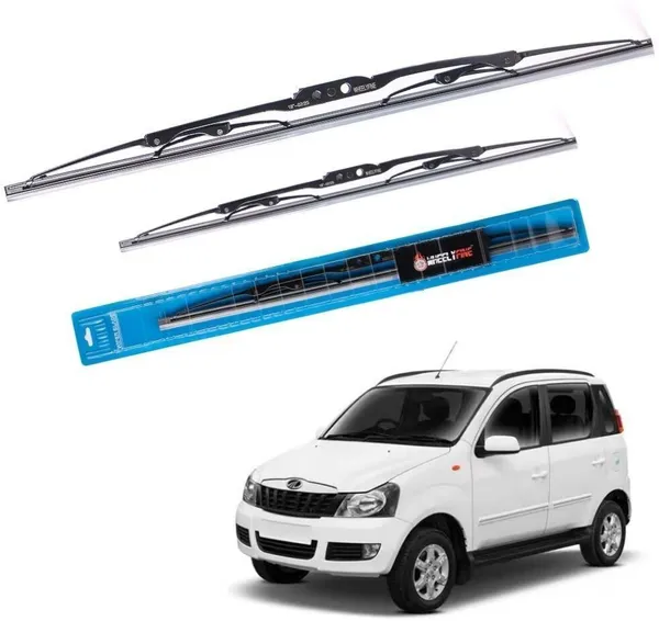 Wheelyfine_Metal_Wiper_Blade_Windshield_Wiper_(Driver_Side_or_Passenger_Side)_Mahindra_Quanto_(2012_Onwards)_Dr_24"/Pa_20"