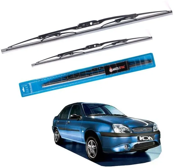 Wheelyfine_Metal_Wiper_Blade_Windshield_Wiper_(Passenger_And_Driver_Side_Wipers,_Pack_of:_2)_Ford_Ikon_(1999-2011)_Dr_19"/Pa_19"