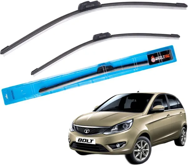 Wheelyfine_Frameless_Windshield_Wiper_(Passenger_And_Driver_Side_Wipers,_Pack_of:_2)_Tata_Bolt_2014_-_2019_Dr_24"/Pa_14"