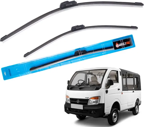 Wheelyfine_Frameless_Windshield_Wiper_(Passenger_And_Driver_Side_Wipers)_Tata_Mega_XL_(2015_Onwards)_Dr_20"/Pa_17"