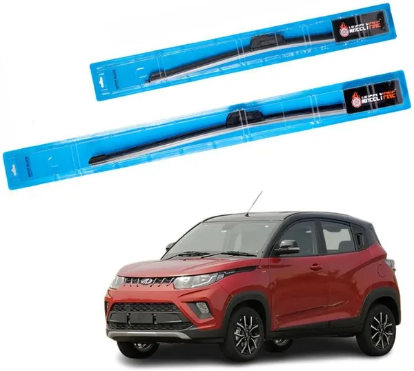 Wheelyfine_Frameless_Windshield_Wiper_(Passenger_And_Driver_Side_Wipers)_Mahindra_KUV_100_(2016_Onwards)_Dr_20"/Pa_18"