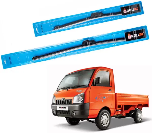 Wheelyfine_Frameless_Windshield_Wiper_(Passenger_And_Driver_Side_Wipers,_Pack_of:_2)_Mahindra_Maxximo_(2010_Onwards)_Dr_19"/Pa_19"