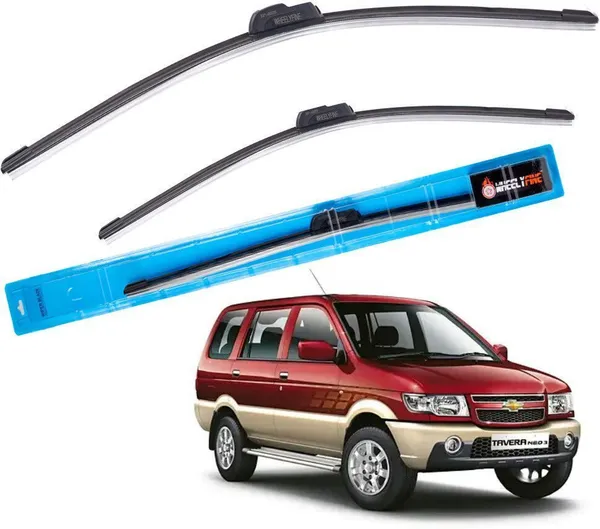 Wheelyfine_Frameless_Windshield_Wiper_(Passenger_And_Driver_Side_Wipers)_Chevrolet_Tavera_(2004_Onwards)_Dr_22"/Pa_16"