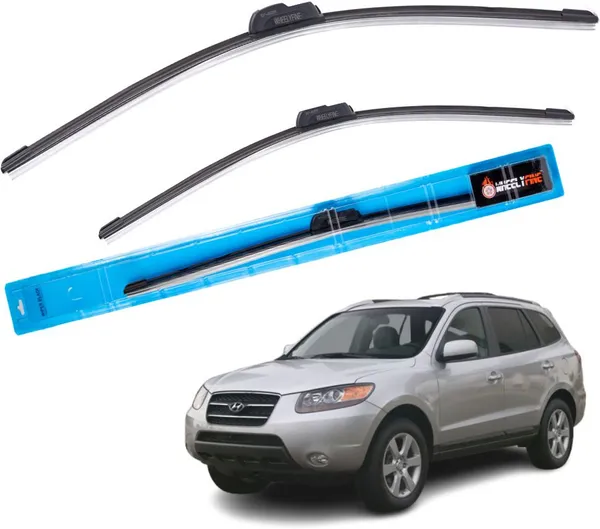 Wheelyfine_Frameless_Windshield_Wiper_(Passenger_And_Driver_Side_Wipers,_Pack_of:_1)_Hyundai_Santa_Fe_(Cm)_(2006_-_2009)_Dr_24"/Pa_18"