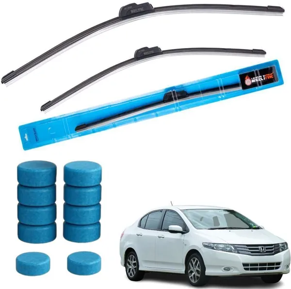 Wheelyfine_Frameless_Windshield_Wiper_(Passenger_And_Driver_Side_Wipers,_Pack_of:_2)_Honda_City_iVTEC_2008-2013_Dr_22"/Pa_14"_|_10_Washer_Tablets