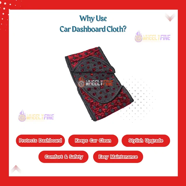 Wheelyfine_Maroon_Car_Universal_Fitment_Dashboard_Protection_Begu_Durry_Cloth_Cover_For_Car_&_Pickup_Trucks_|_Pack_of_1_pc