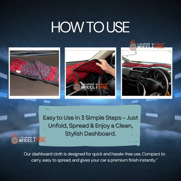Wheelyfine_Maroon_Car_Universal_Fitment_Dashboard_Protection_Begu_Durry_Cloth_Cover_For_Car_&_Pickup_Trucks_|_Pack_of_1_pc