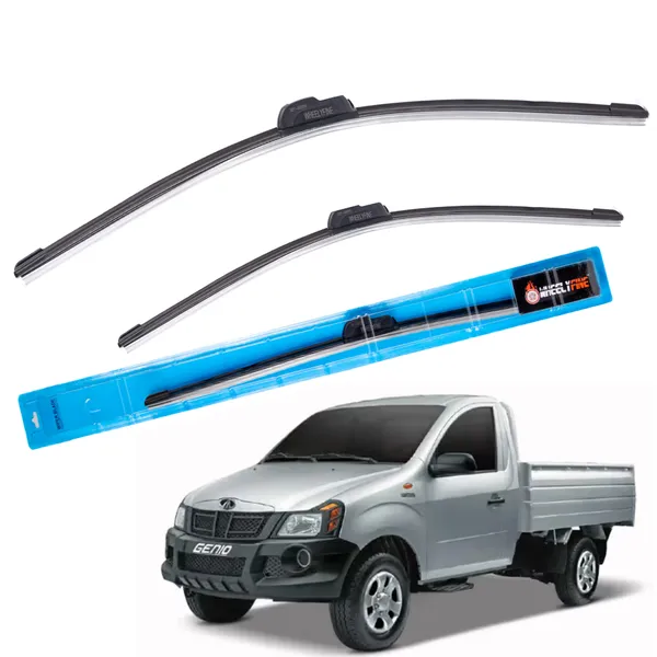 Wheelyfine_Frameless_Windshield_Wiper_(Passenger_And_Driver_Side_Wipers,_Pack_of:_2)_Mahindra_Genio_(2011_Onwards)_Dr_24"/Pa_19"