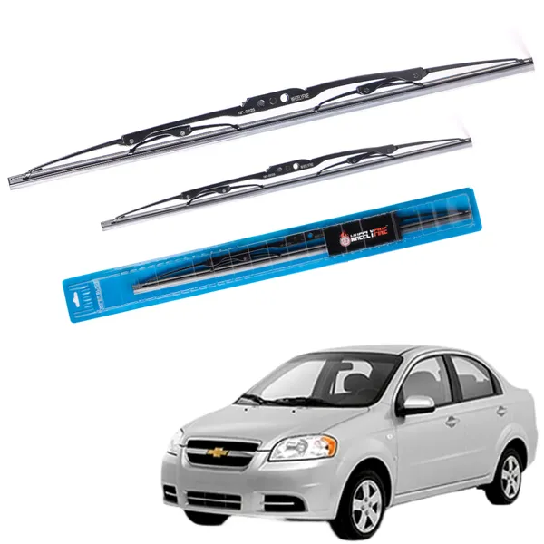 Wheelyfine_Metal_Wiper_Blade_Windshield_Wiper_(Driver_Side_and_Passenger_Side)_Chevrolet_Aveo_(2006_Onwards)_Dr_22"/Pa_16"