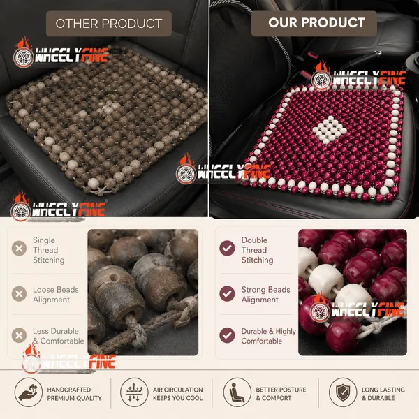 Wheelyfine_Wooden_Seat_Bead_Square_Size_Universal_Fitment_For_All_Cars,_Pack_of_1_pc_(Colour:_Cherry_Wine_&_Beige)