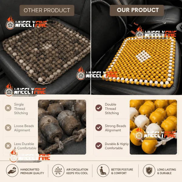 Wheelyfine_Wooden_Seat_Bead_Square_Size_Universal_Fitment_For_All_Cars,_Pack_of_1_pc_(Colour:_Yellow_&_Beige)