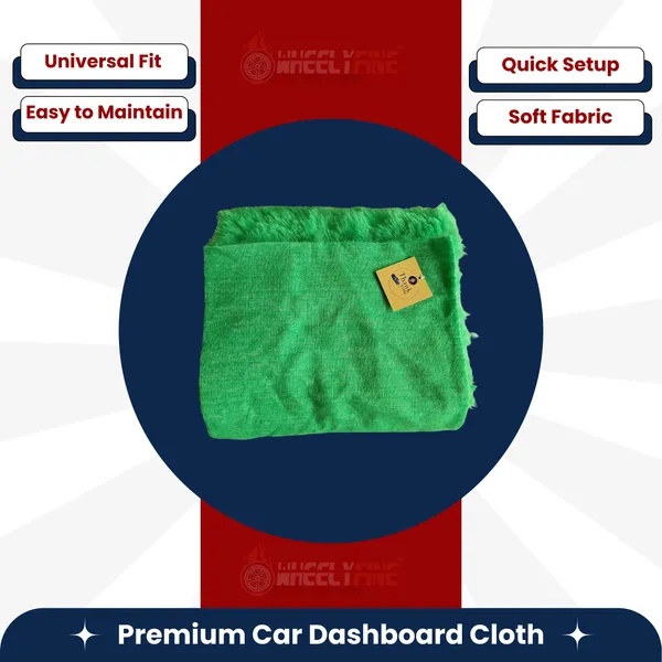 Wheelyfine_Car_Dashboard_Protection_Cloth_Cover_Green_Colour_(Universal_For_Car,_Pickup_trucks),_Pack_of_1_pc