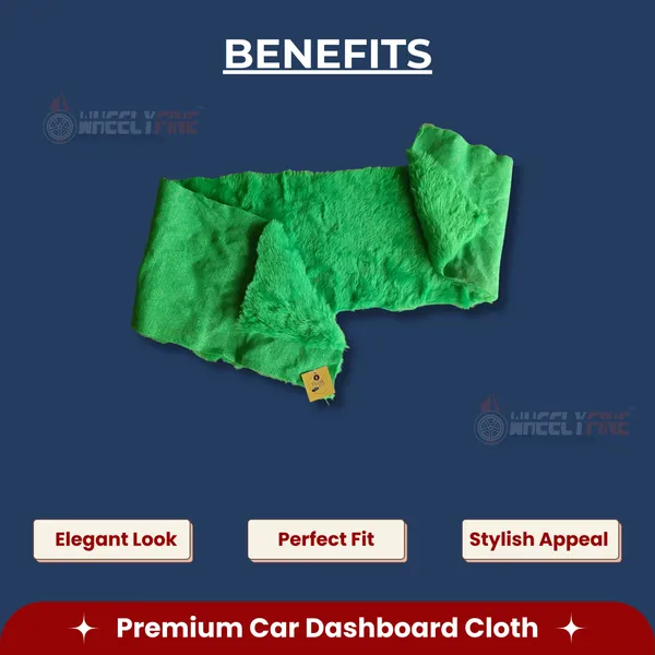 Wheelyfine_Car_Dashboard_Protection_Cloth_Cover_Green_Colour_(Universal_For_Car,_Pickup_trucks),_Pack_of_1_pc