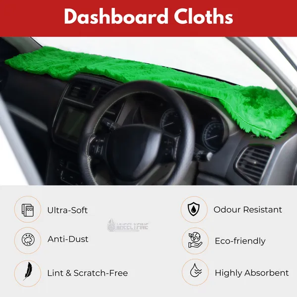 Wheelyfine_Car_Dashboard_Protection_Cloth_Cover_Green_Colour_(Universal_For_Car,_Pickup_trucks),_Pack_of_1_pc