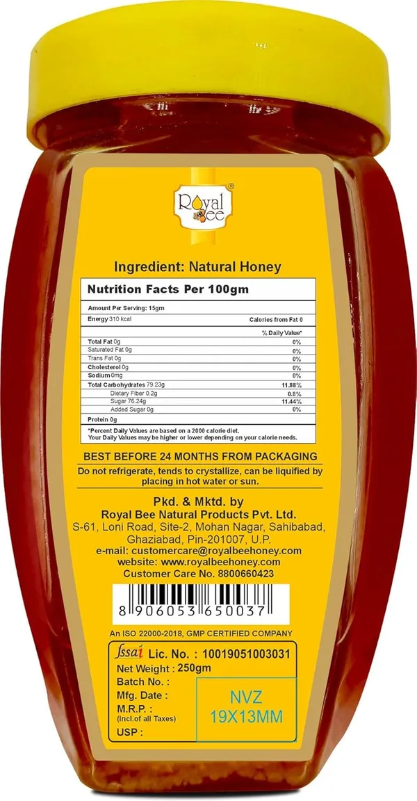 Multiflora_Honey_100%_Pure_Honey_No_Sugar_Adulteration_Natural_Immunity_Booster_250G_(Pack_Of_3)