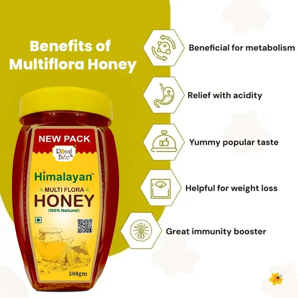 Multiflora_Honey_100%_Pure_Honey_No_Sugar_Adulteration_Natural_Immunity_Booster_500G_(Pack_Of_2)