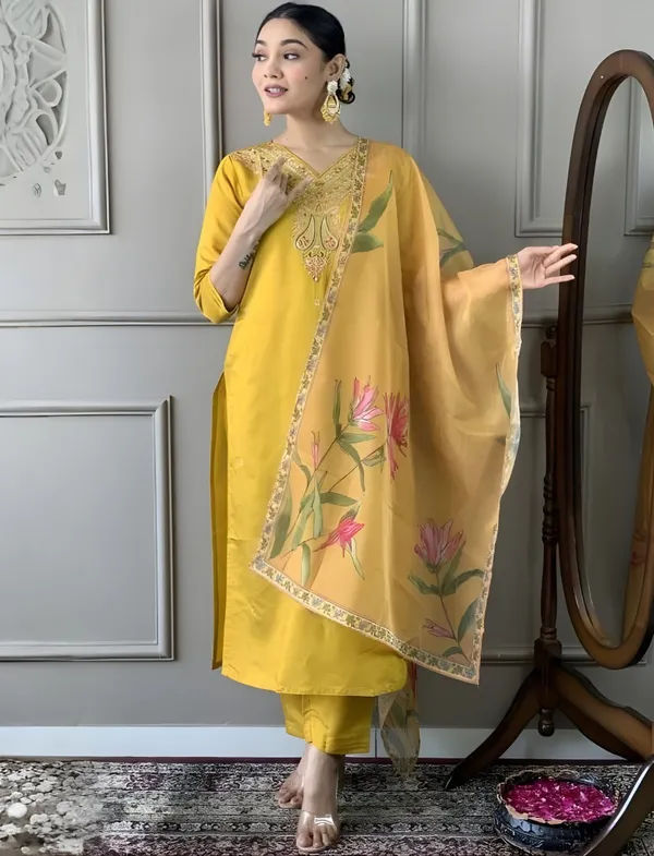 Stylish_Mustard_Kurta_Set_with_Elegant_Dupatta_for_Festive_&_Party_Wear