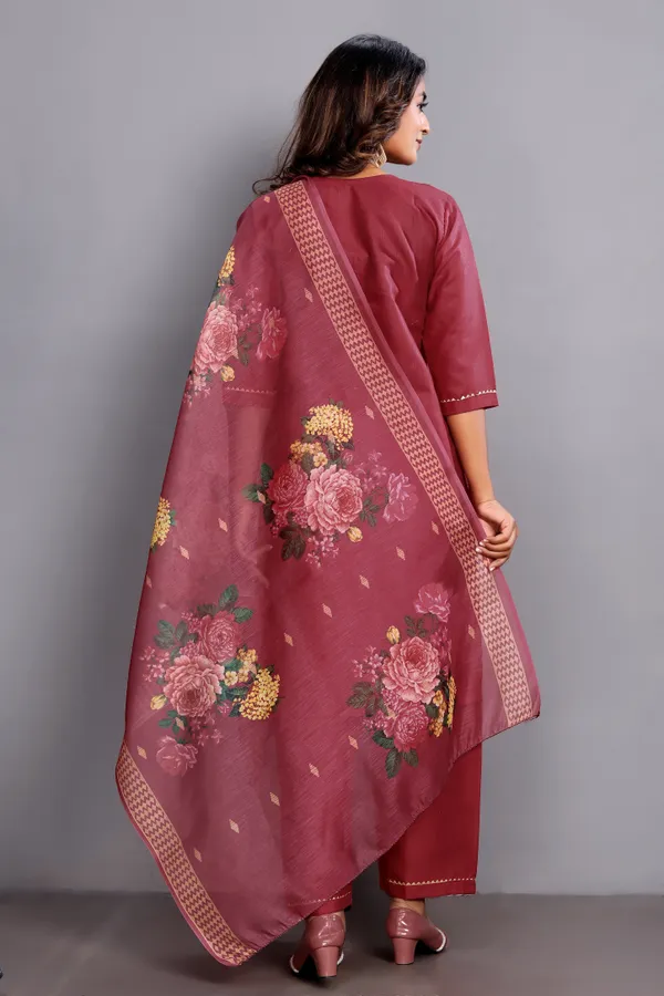 Red_Cherry_Embroidered_Traditional_Kurta_Set_with_Soft_Floral_Dupatta_for_Girls_and_Women