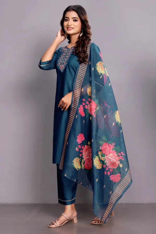 Rama_Embroidered_Traditional_Kurta_Set_with_Soft_Floral_Dupatta_for_Girls_and_Women