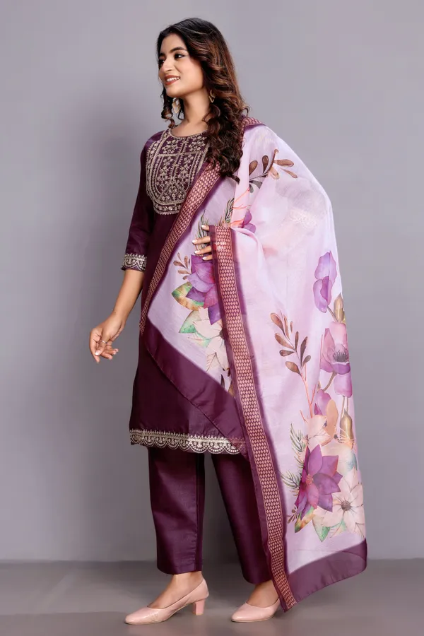 Purple_Embroidered_Traditional_Kurta_Set_with_Soft_Floral_Dupatta_for_Girls_and_Women