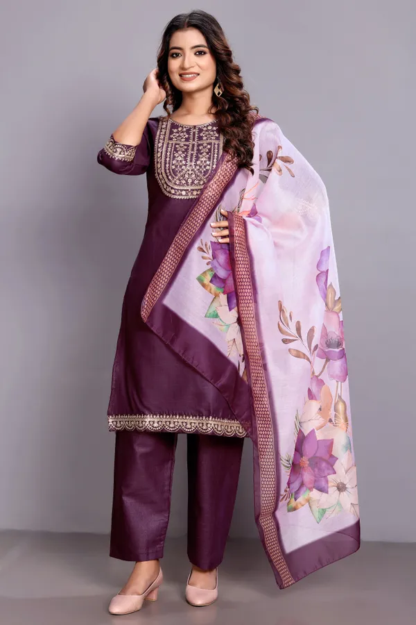 Purple_Embroidered_Traditional_Kurta_Set_with_Soft_Floral_Dupatta_for_Girls_and_Women