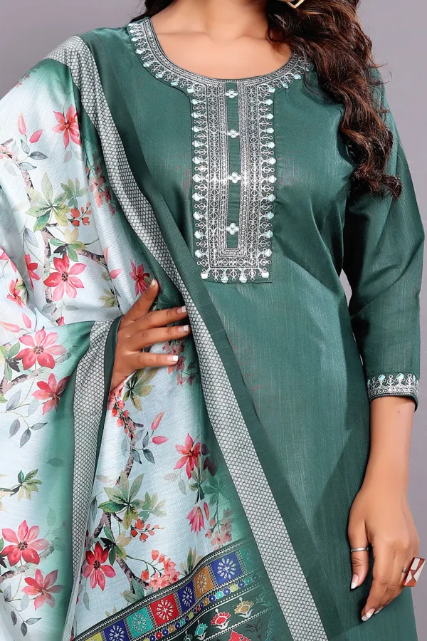 Green_Embroidered_Traditional_Kurta_Set_with_Soft_Floral_Dupatta_for_Girls_and_Women