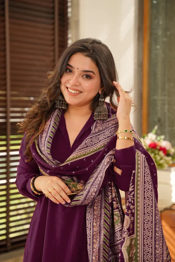 Wine_Purple_Kurta__Set_With_Printed_Dupatta_|_Festive_Ethnic_Wear_Suit_|_Traditional_Indian_Kurti_Set_for_Parties,_Wedding_and_Daily_Wear