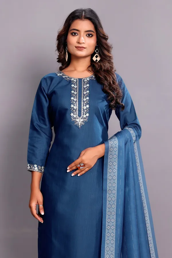 Rama_Embroidered_Traditional_Kurta_Set_with_Soft_Floral_Dupatta_for_Girls_and_Women