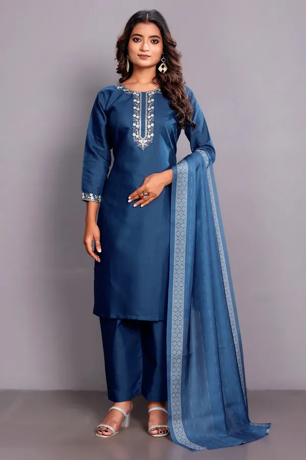 Rama_Embroidered_Traditional_Kurta_Set_with_Soft_Floral_Dupatta_for_Girls_and_Women
