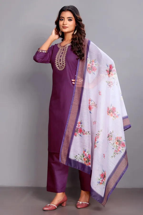 Plum_Purple_Embroidered_Traditional_Kurta_Set_with_Soft_Floral_Dupatta_for_Girls_and_Women