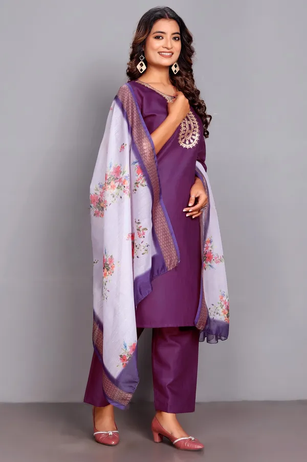 Plum_Purple_Embroidered_Traditional_Kurta_Set_with_Soft_Floral_Dupatta_for_Girls_and_Women