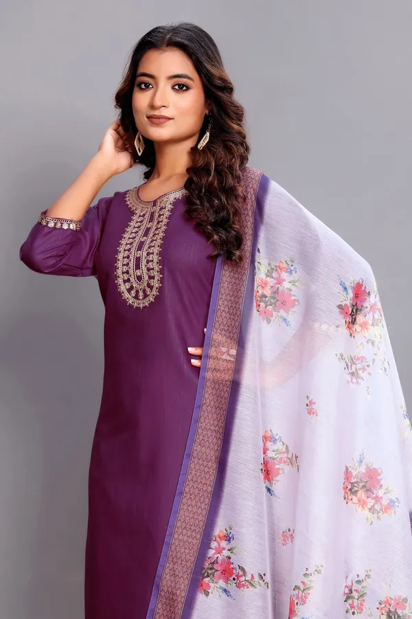 Plum_Purple_Embroidered_Traditional_Kurta_Set_with_Soft_Floral_Dupatta_for_Girls_and_Women