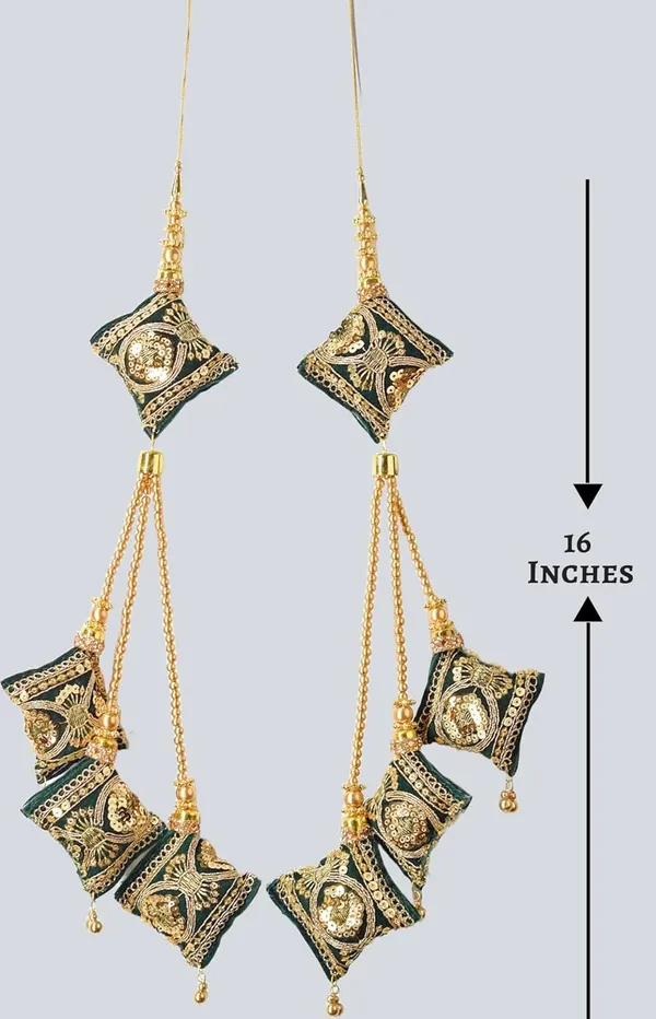 Green_Velvet_Handmade_Hanging_Tassel_Latkan_For_Heavy_Long_Lehenga_(Pack_Of_4)