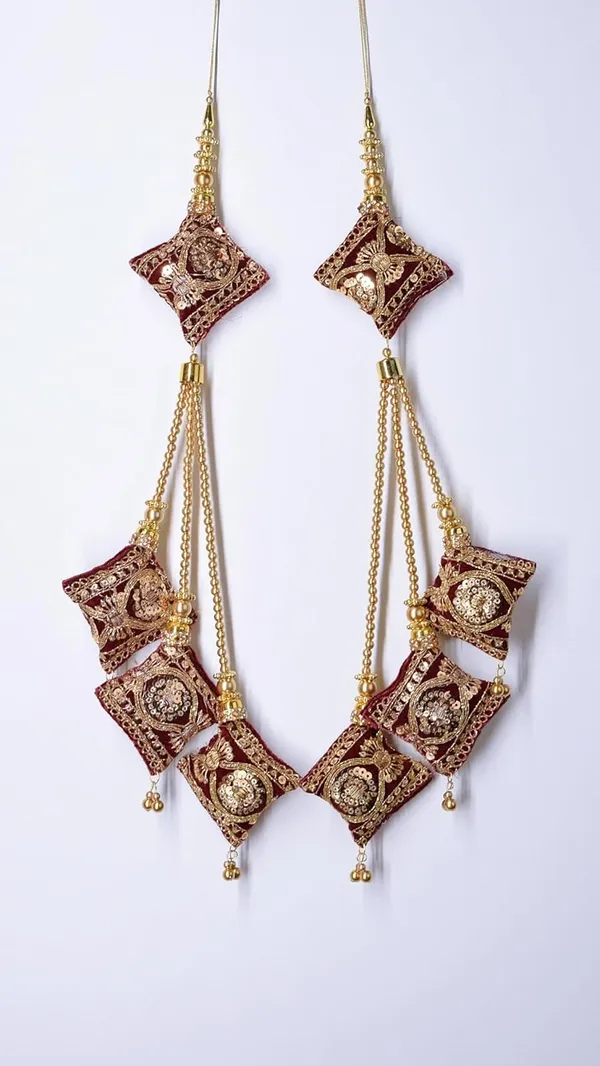 Maroon_Velvet_Fabric_Decorative_Handmade_Latkan_For_Saree_And_Lehenga_Blouse_Hanging_Tassel_Heavy_(Pack_Of_2)