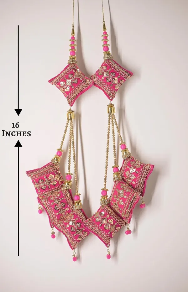 Magenta_Velvet_Fabric_Decorative_Handmade_Latkan_For_Saree_&_Lehenga_Blouse_Hanging_Tassel_Heavy__(Pack_Of_4)