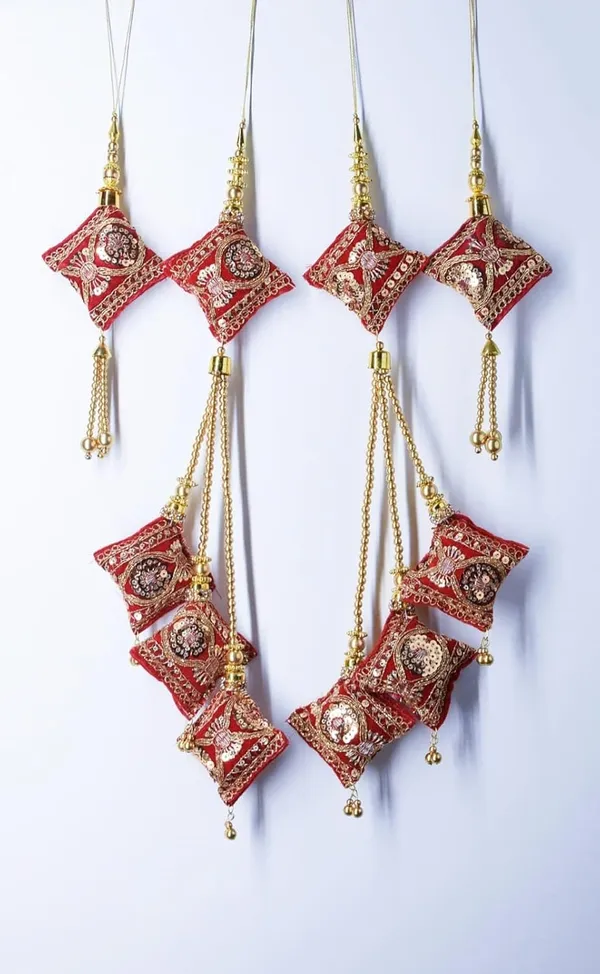 Red_Velvet_Handmade_Hanging_Tassel_Latkan_For_Heavy_Long_Lehenga__(Pack_Of_4)