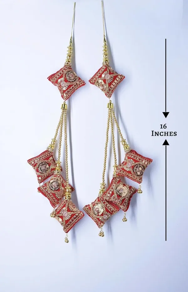 Red_Velvet_Handmade_Hanging_Tassel_Latkan_For_Heavy_Long_Lehenga__(Pack_Of_4)