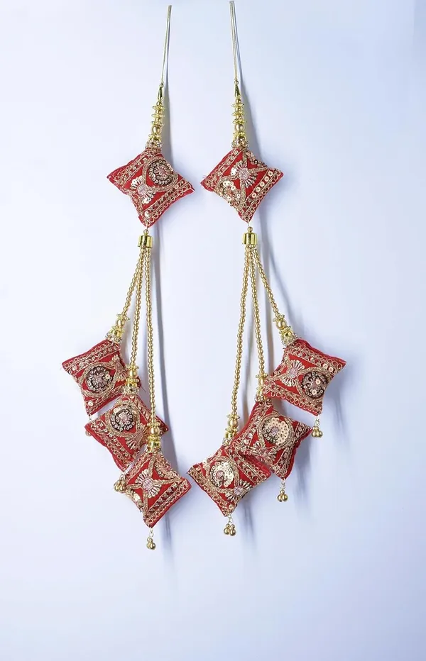 Red_Velvet_Fabric_Decorative_Handcrafted_Latkan_For_Saree_And_Lehenga_Blouse_Hanging_Tassel_Heavy__(Pack_Of_2)